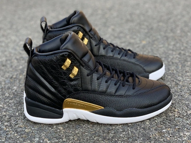 Rep TBK Metallic Air Jordan 'Reptile' Gold-White Black 12 AO6068-007 Retro 0725